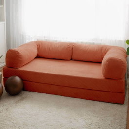 Atelier Del Sofa Nook - Pomegranate Flower Sofá-Cama de 3 Plazas Vermellón